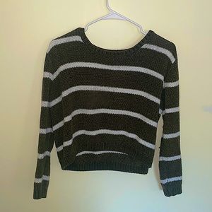 Cotton Emporium Green Striped Sweater